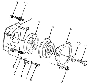 Part Location Diagram of 917-3044 Cub Cadet Clutch Assembly